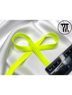 Резинка бельевая "Ажурная", цв. Неон-лайм