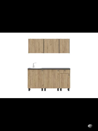 КГ-1 Дуб золотой 1,6 м кухонный гарнитур