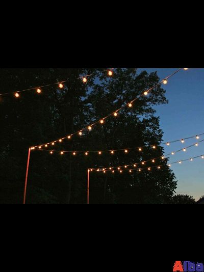 Уличная лампа для Белт-лайта Е27, 1 Вт, d=45 мм, ТЕПЛ. БЕЛАЯ