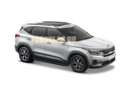 Пороги на Kia Seltos (2019-...) Black-Premium