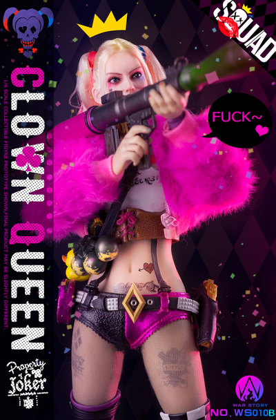 Харли Квинн (делюкс версия) - Коллекционная ФИГУРКА 1/6 Clown Queen deluxe edition (WS010-B) - War Story