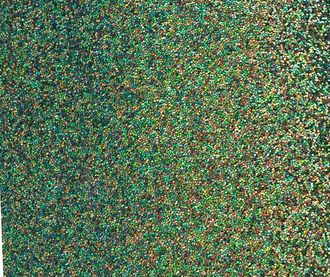 Кожзам с перламутровыми блестками, размер 22*30 см, цвет зеленый