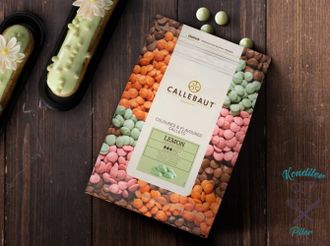 Шоколад зеленый со вкусом лимона CALLEBAUT, 200 гр