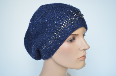 Женский берет стразы Сваровски