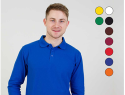 Рубашка поло с длинным рукавом (A04S) 185 г/м2, 65% хлопок, 35% полиэстер