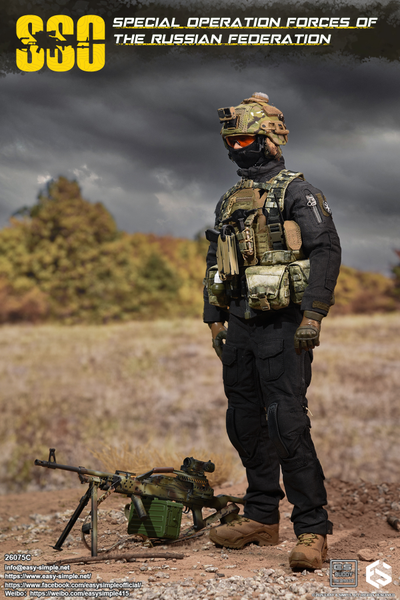 ПРЕДЗАКАЗ - Пулеметчик ССО РФ - Коллекционная ФИГУРКА 1/6 scale Special Operation Forces of The Russian Federation (SSO) (26075С) - Easy&Simple ?ЦЕНА: 26300 РУБ.?