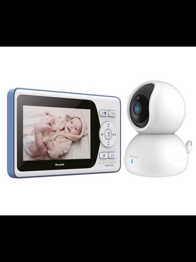 Видеоняня Ramili Baby RV500 с экраном 10,9 см и одной поворотной видеокамерой (встроенные аккумуляторы в монитор в идеокамеру)