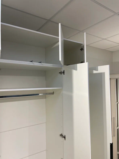 ШК 5 1600 шкаф четырехстворчатый распашной с антресолью Белый текстурный