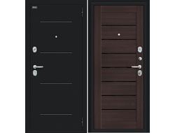 Дверь Входная  "Техно" Wenge Veralinga BS/Букле черное