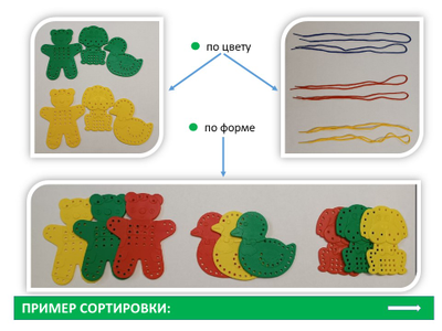 Шнуровки "Веселые животные". Набор