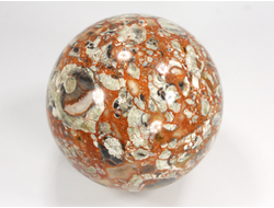 Шар "Яшма цветочная", Риолит, Россия (69 мм, 433 г) №37542