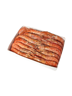 Креветка дикая Аргентинская Лангустино размер L 1, (10-20шт/кг, самые крупные) свежемороженая с головой в панцире. Цена за кг