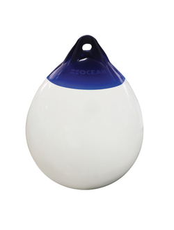 Буй надувной Lalizas Ocean R4 71997 Ø520х680мм 90кг 82,6л из белого ПВХ с синим рымом для судна 11-14м