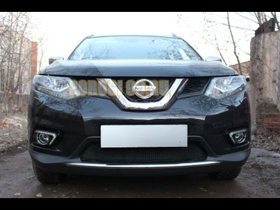 Защита радиатора Nissan X-Trail T32 2015-2018 black низ