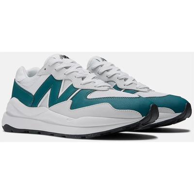 New Balance 574 Leather White Green