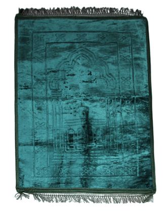 Мусульманский молитвенный коврик толстый купить 6 цветов. Цвет синий