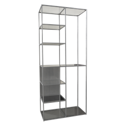 Стильные стеллажи из металла для дома