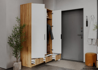 ИВИС Шкаф ШК-003 Дуб Крафт золотой / Белый