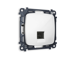 Розетка компьютерная RJ-45 CAT6 Белый глянец - Ambrella Volt - OMEGA