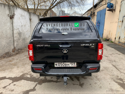 Кунг N-design на Great Wall Wingle 7 в черном цвете и с фаркопом Бизон от АвенджерУрал