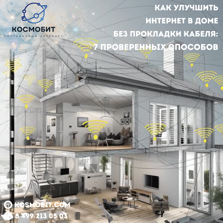 Как улучшить интернет в доме без прокладки кабеля: 7 проверенных способов