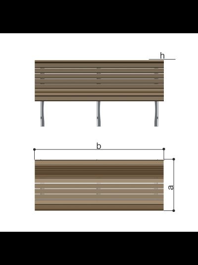 Скамья парковая Romana 302.29.00