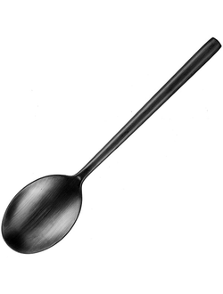 ЛОЖКА SB СТОЛОВАЯ 19,7 см, цвет черный, матовый, нержавеющая сталь
