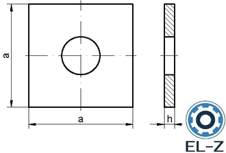 Шайба квадратная