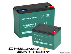ТЯГОВЫЕ ГЕЛЕВЫЕ АКБ CHILWEE серии DZM 	 для применения в электрических транспортных средствах, а именно электрических велосипедах, скутерах, электрических трехколесных велосипедах, электрических мотоциклах, квадроциклах.