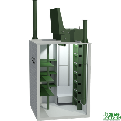 Погреб пластиковый ПП 1 Long с грузоподъемным механизмом