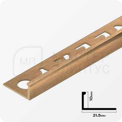 Профиль L-образный латунный 10 мм NEEXY PVL02-03 BAO Брашированный 2.7 м