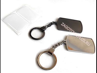 Заготовка с бортиками жетон черный хром в комплекте с линзами (премиум крепление)