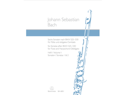 Bach Six Sonatas after BWV 525-530 for Flute and Harpsichord obbligato I: Sonatas 1 and 2