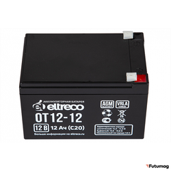Аккумулятор Eltreco 6-F-12 (12V12A/H C20)