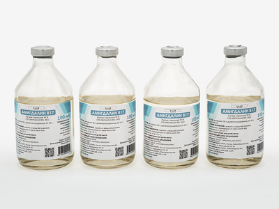 АМИГДАЛИН В17 раствор стерильный 30 % (Витамин В17, лаэтрил) 100 мл - 4 шт