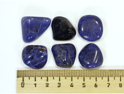 Содалит, галтовка в ассортименте, Бразилия (20-25 мм, 4-5 г) №7964