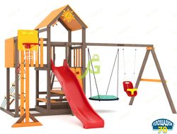 Детская площадка IgraGrad Панда Фани с балконом мод.1