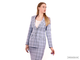 Костюм женский голубой в клетку Pretty One р.42-44
