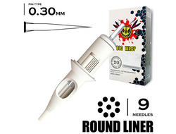 9RL/0,30 mm - Round Liner "BIG-WASP" (STANDARD WHITE)