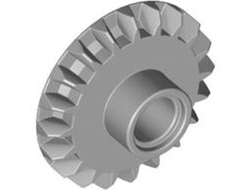 Technic, Gear 20 Tooth Bevel with Pin Hole, Light Bluish Gray (87407 / 4558690)