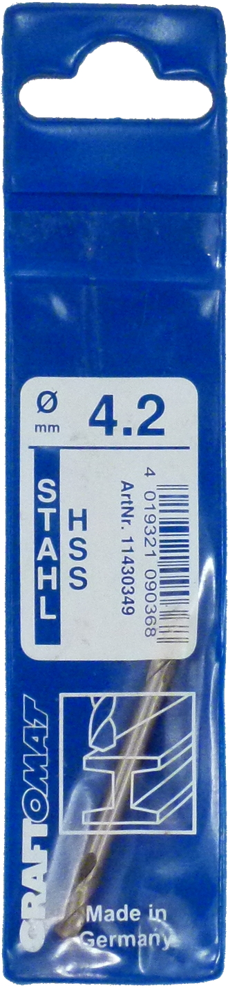 Сверло по металлу двустороннее HSS-G  CRAFTOMAT  4,2 мм