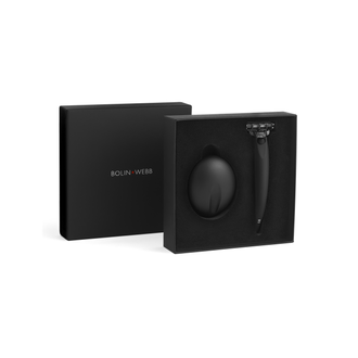 Набор Bolin Webb R1, бритва R1 черная матовая, подставка R1 черная