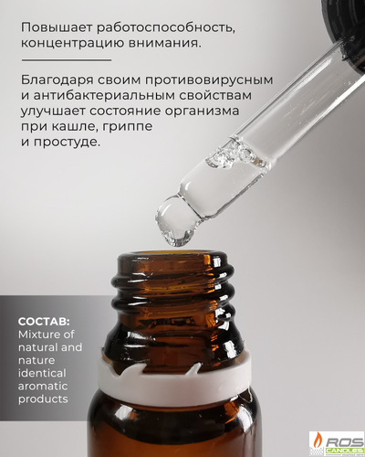 Эфирное масло для насыпных свечей "Сосна", 10мл с дозатором