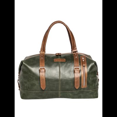 Кожаная дорожная сумка Campora Premium dark green (арт. 
4019-11)
