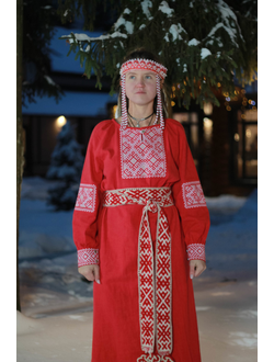 Платье славянское из крапивы "Женское счастье"