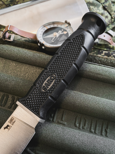 ТАКТИЧЕСКИЙ НОЖ ФИНСКИЙ сталь Х12МФ, рукоять резина, НОЖНЫ ABS, спуски от обуха