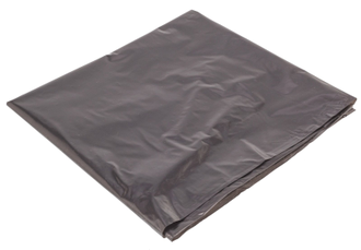 Мешки для мусора 120 литров, 70*110 см, 40 мкм, черные в пластах, 50 штук в упаковке
