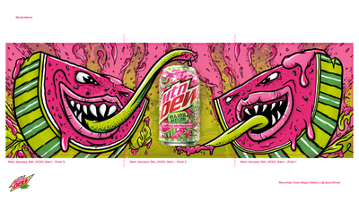 Mountain Dew Major Melon со вкусом арбуза
