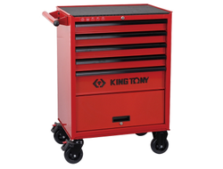 Тележка инструментальная, 5 выдвижных ящиков и отсек, "CLASSIС" KING TONY 87432-5U