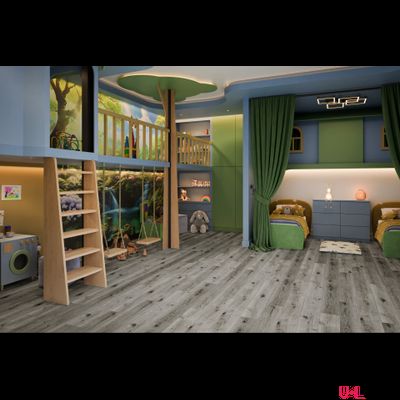 SPC ламинат Damy Floor Family Дуб Состаренный Серый / Aged Gray Oak T7020-5D 43 класс толщина 4.0 мм с фаской замковый 2.635 м2